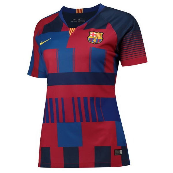 Camiseta Barcelona Mujer 20th Azul Rojo